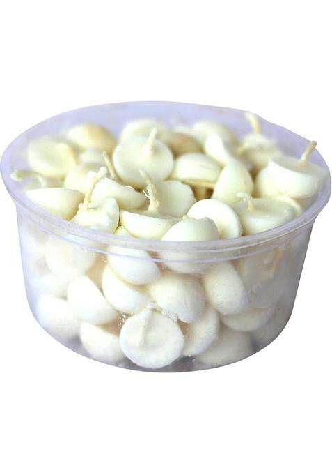 Jalaram Pooja Ghee Batti Wick (Ready To Light Diya)-(Pack Of 50) Cotton (Pack