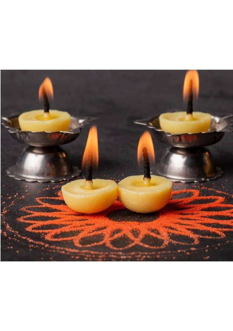 Karnienter Ghee Puja BattiJyoti For Aarti Cotton Wick (Pack Of 100) - Indya