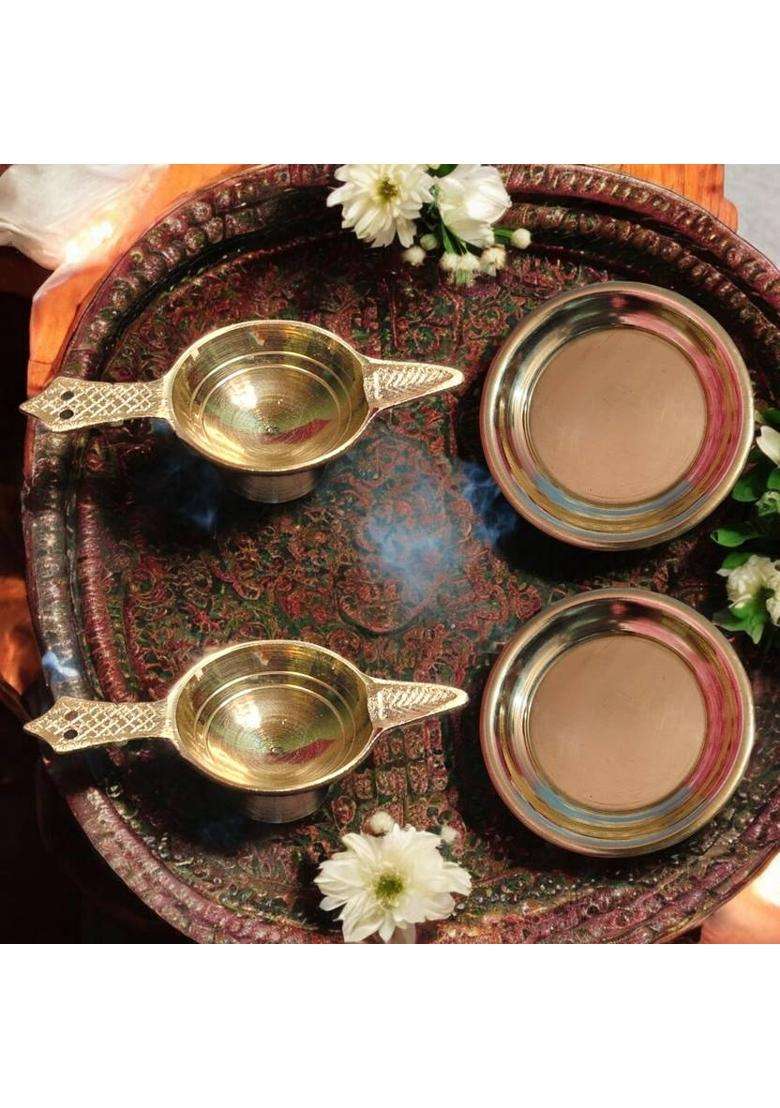 Suretiya 100 Pcs Gulab Cow Ghee Diya Batti Ready To Use Cotton Wicks Wick (Pack Of 100) - Indya