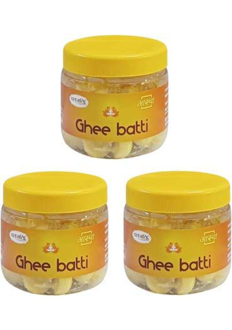 Aastha By Patanjali Pure Cow Ghee Diya Each 30N Set Of 3 Cotton Wick (Pack 3) - Indya