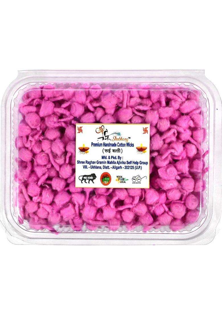 Shree Shubhang Pink Cotton Wicks Box Wick (Pack Of 1000) - Indya
