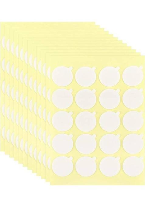 Symkard Candle Wick Stickers For Making, Double-Sided Sticky Dots, 100 Pieces Cotton
