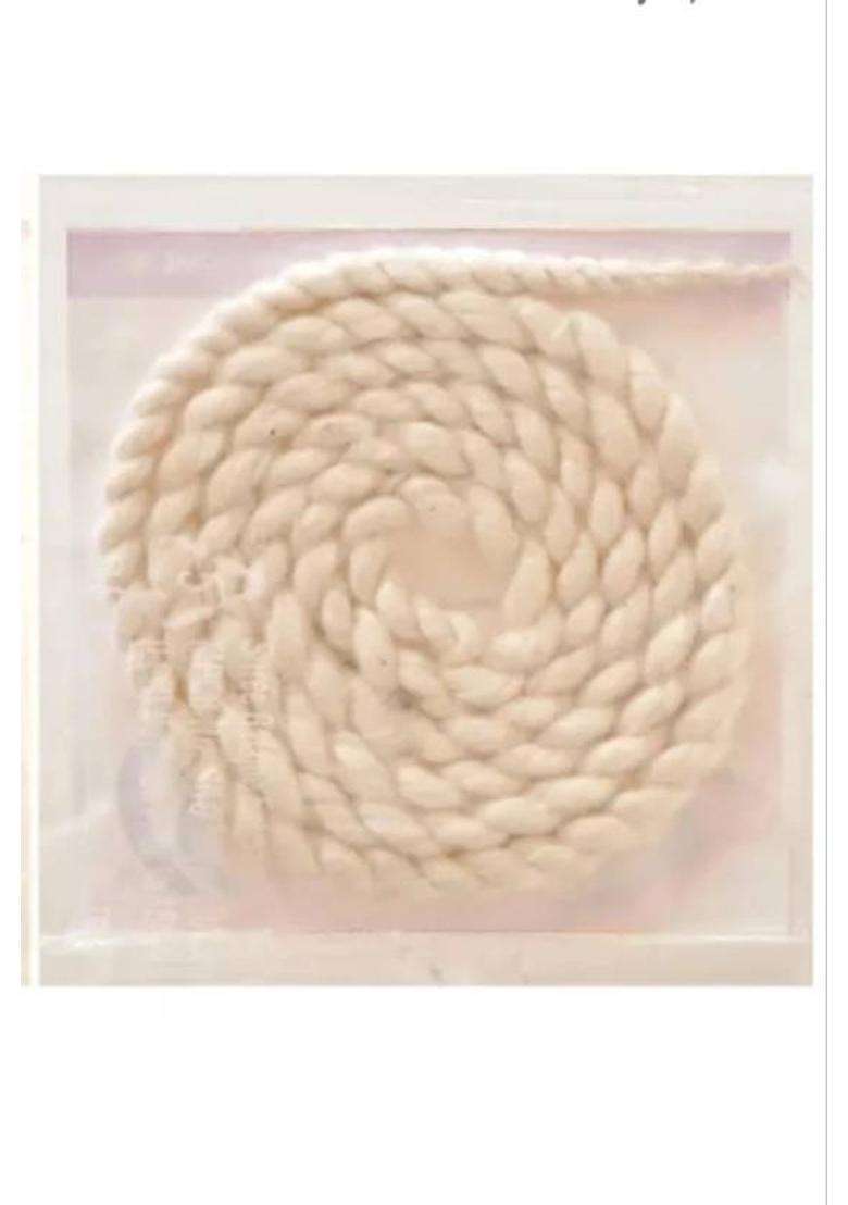 Sadguru Kripa White Akhand Jyot Long Cotton Wick (Pack Of 6) - Indya