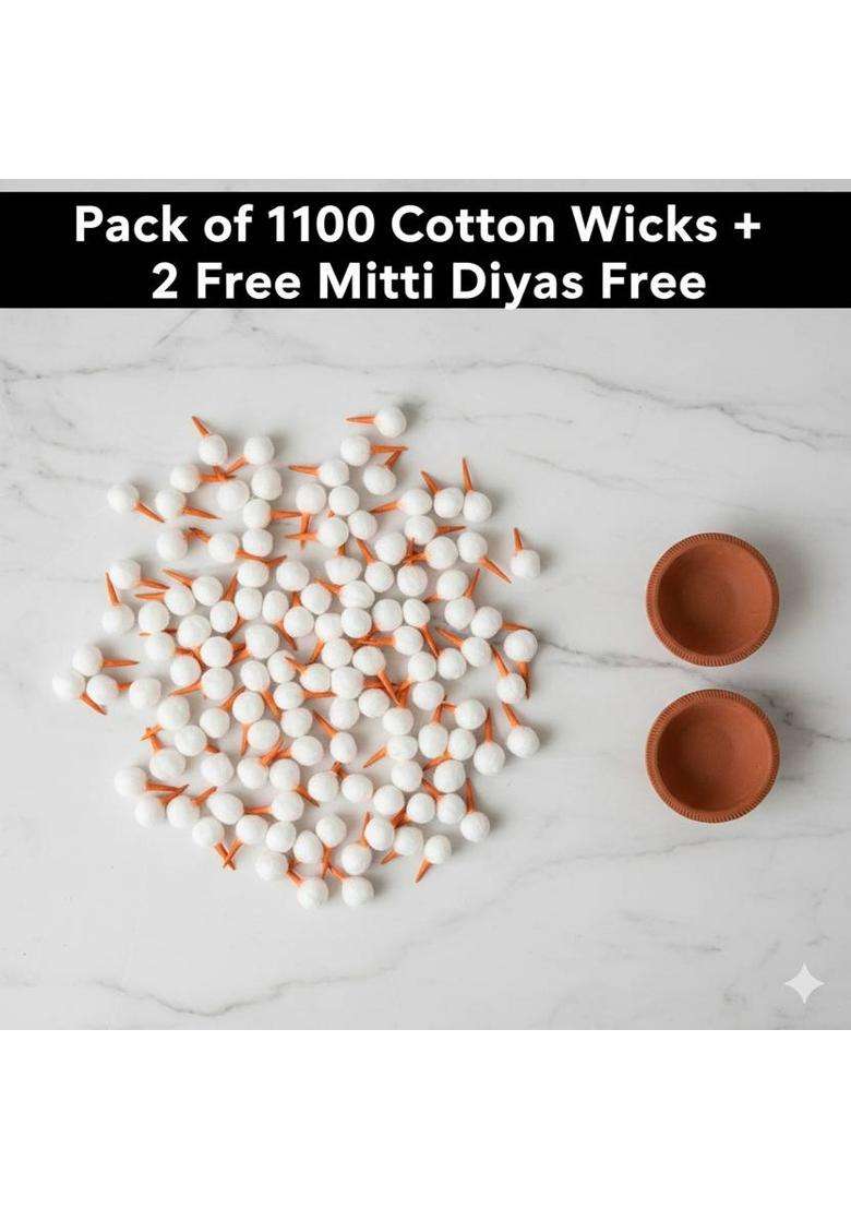 Maalakshmi Cottonnwickss27 Cotton Wick (Pack Of 1100) - Indya