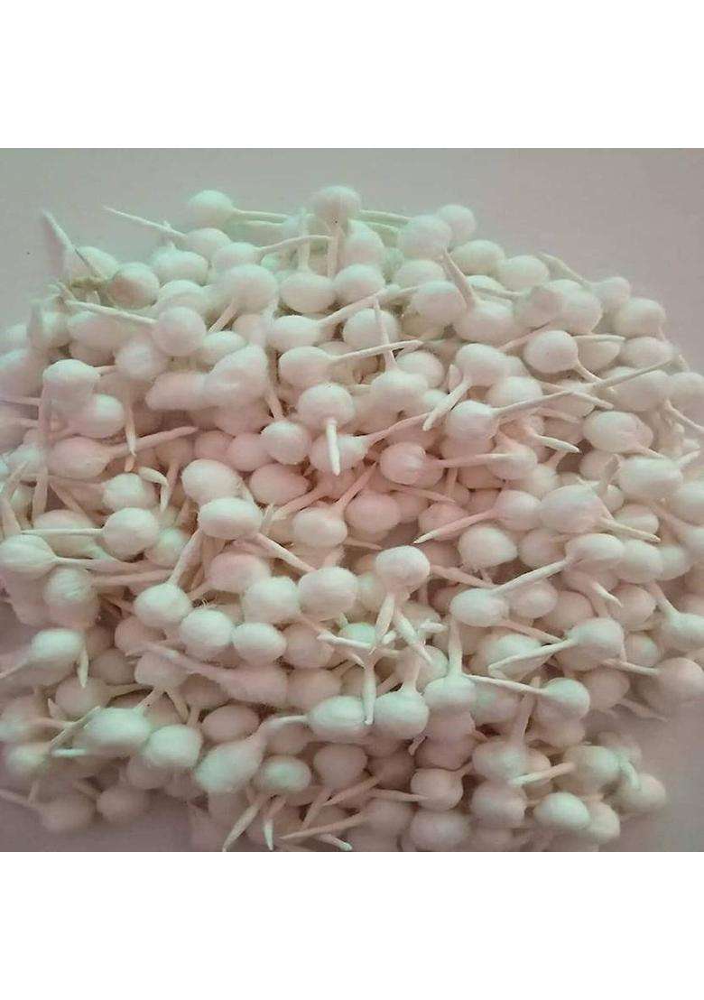 Madanpur Storz Mds Handmade White Cotton Wicks( Pack Of 500 Wicks) Wick (Pack 500) - Indya