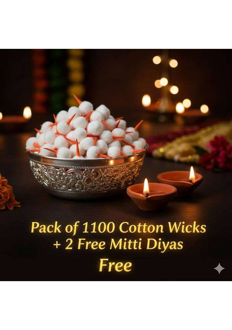 Maalakshmi Cottonnwickss10 Cotton Wick (Pack Of 1100) - Indya