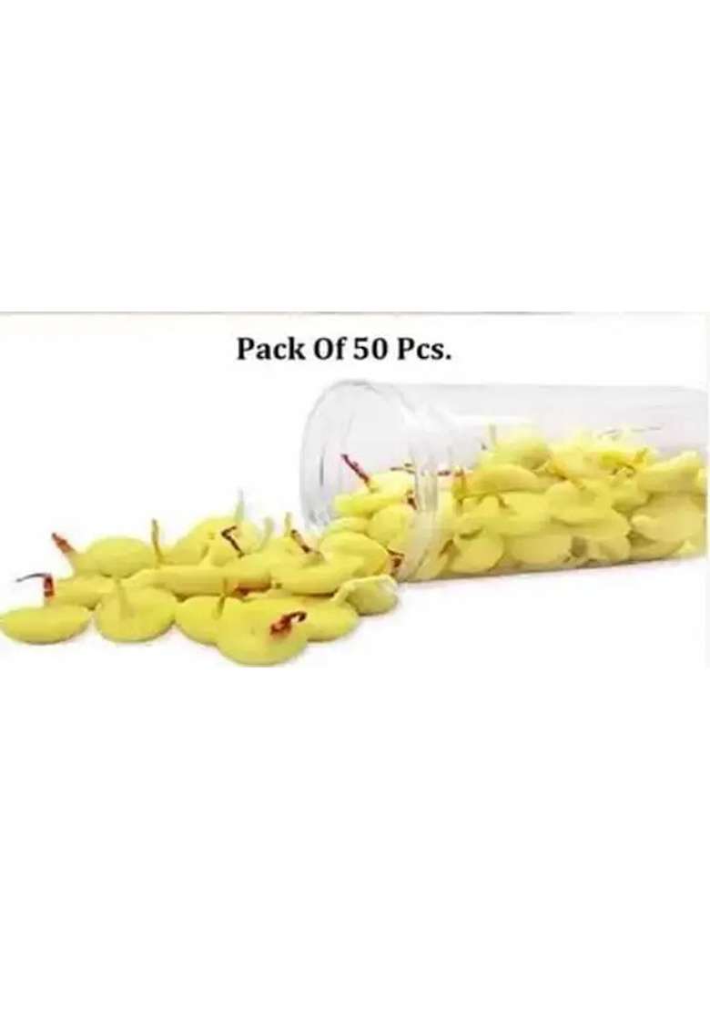 Vishnu Ji Se4Yhw Cotton Wick (Pack Of 50) - Indya