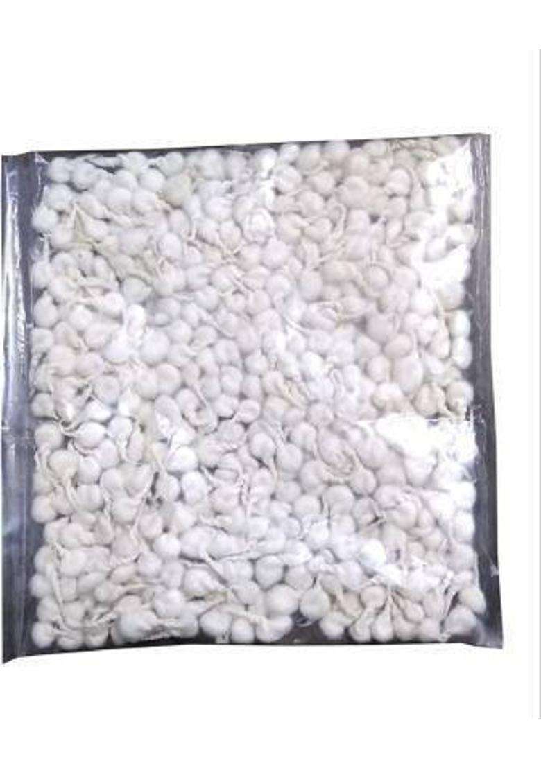 H Haddu Diya Batti For Pooja - Pack Of 400 Cotton Wicks Wick (Pack 400) - Indya