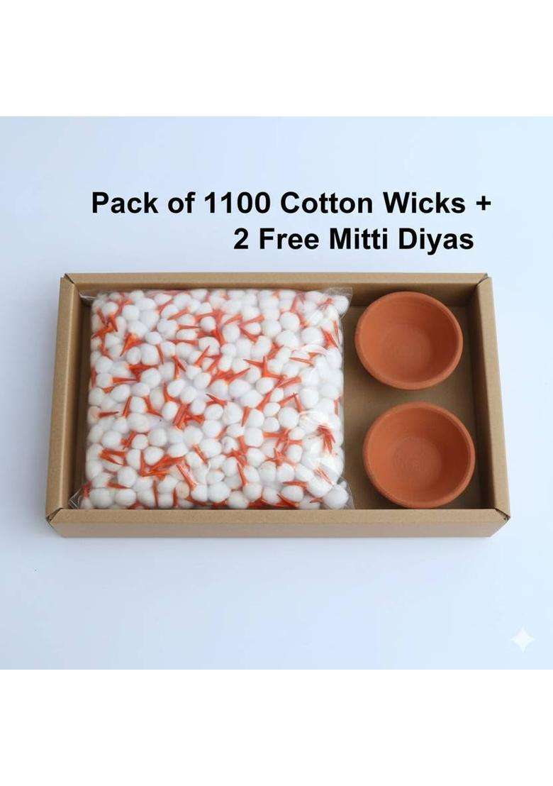 Maalakshmi Ctnn1100.13 Cotton Wick (Pack Of 1100) - Indya