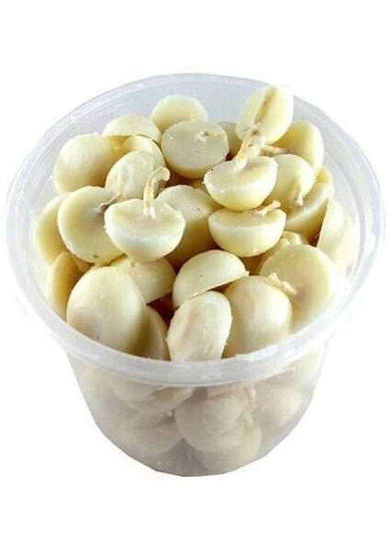 Om Diya Phool Batti Ghee Jyot For Pooja Aarti And Special Occasions Cotton Wicks Puja Handmade Pack Of 100 - 10 Pcs. Free Wick (Pack 100) - Indya