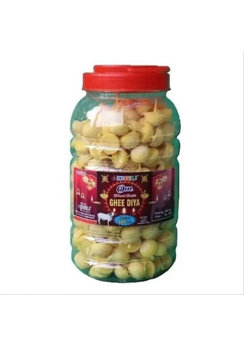 Ogu Handmade Ghee Diya BattiJyot Batti For Pooja Aarti -300 Pcs. Cotton Wick - Indya