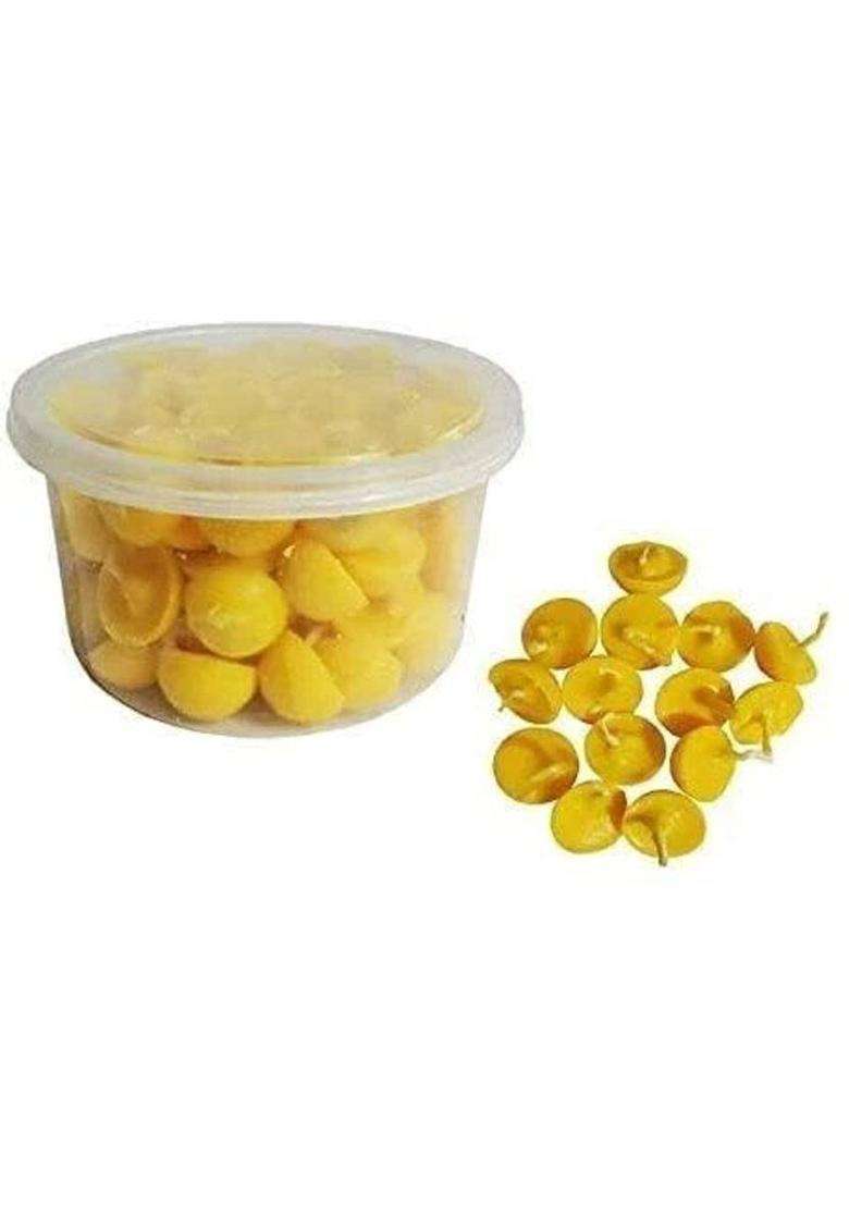 Ogu Handmade Ghee Diya BattiJyot Batti For Pooja Aarti - 100 Pcs. Cotton Wick - Indya