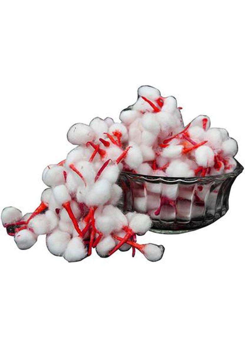 Rolimoli Cotton Wicks For Diya Red + White 200 Grams Wick - Indya