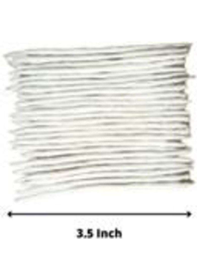 Omshivaay Long Diya Batti For Pooja 500 Pieces Cotton Wick - Indya