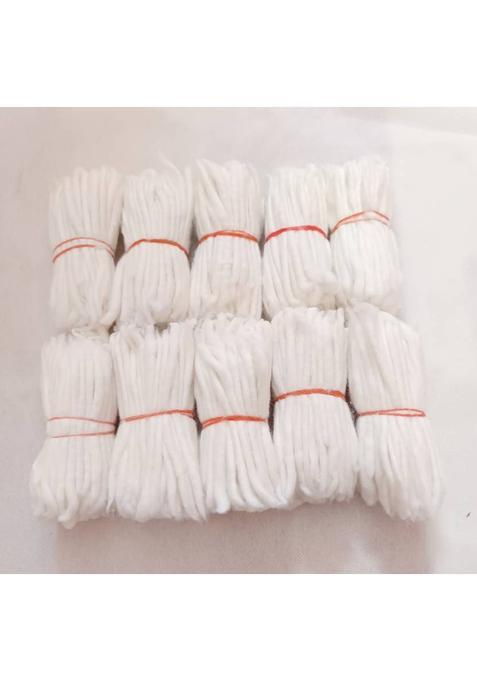 Sadguru Kripa Handmade Long Diya Batti Samay For Puja Aarti 1000 Pcs. Cotton Wick