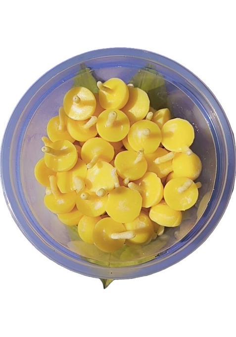 Gau Poojan Pure Cow Ghee Diya Batti - 50 Pcs Cotton Wick (Pack Of 50)