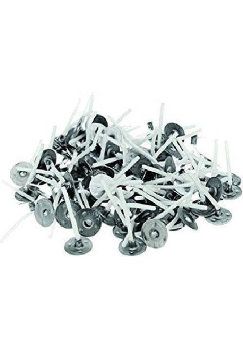 Kuber Selection Pack Of 200 Pcs 1 Inch Premium Candle Making Wax Coated Wicks/Baati/Threads Cotton Wick (Pack 200)