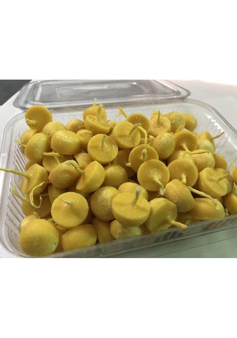 Kineticpilot Pure Cow Ghee Diya Batti For Puja And Special Occasions Burning Time 30 Minutes, Cotton Wick (Pack Of 50)