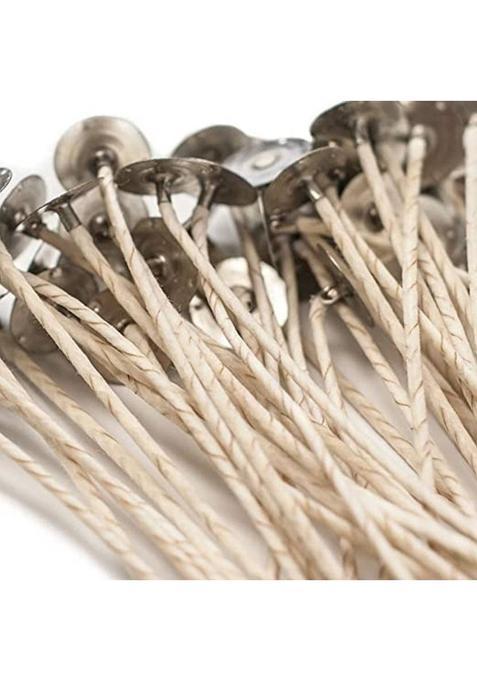 Ikalaa Eco Wick For Candle Making 5 Inch (50 Pc) Cotton