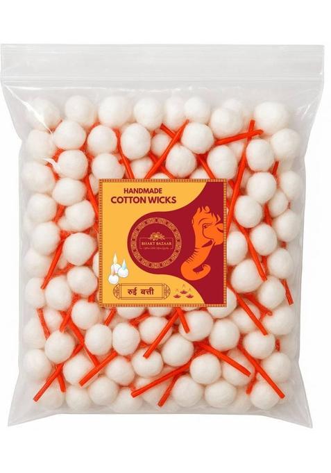 Bhakt Bazaar Cotton Round Wicks For Diya Batti Colored/ Phool / Puja Baati 750 Pieces Wick (Pack Of 5)