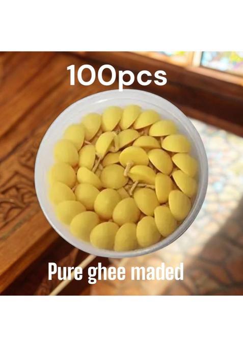 Naagvanshi Pure Cotton Wicks For Ghee Diya Perfect Pooja Aarti Wick