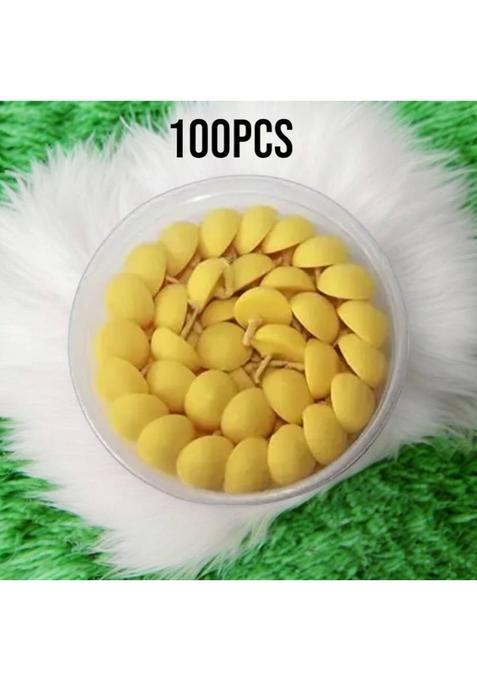 Naagvanshi Cow Ghee Diya Batti Wax Free (100Pcs) 5 Min Burning Time Cotton Wick