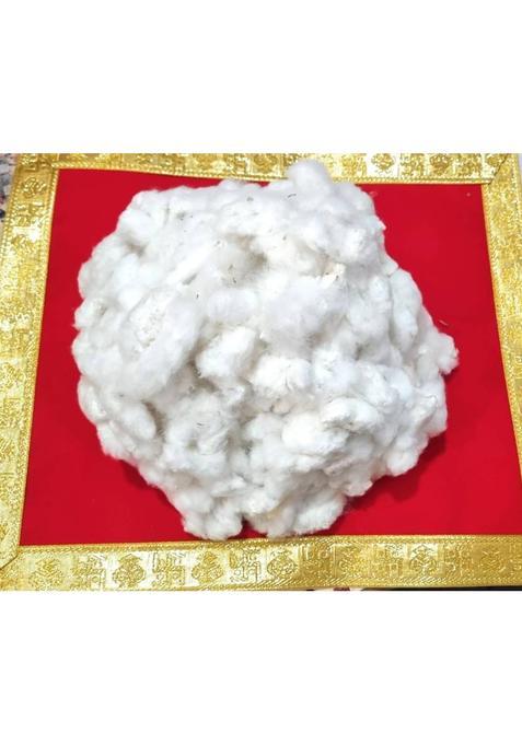 Craft World Raw Cotton For Puja With Seeds Wick (Pack Of 50)