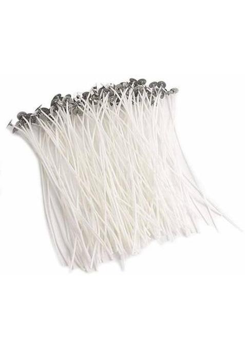 Kuber Selection Pack Of 200 Pcs 3 Inch Premium Candle Making WickWax Coated Wicks Thread Cotton Wick (Pack 200)