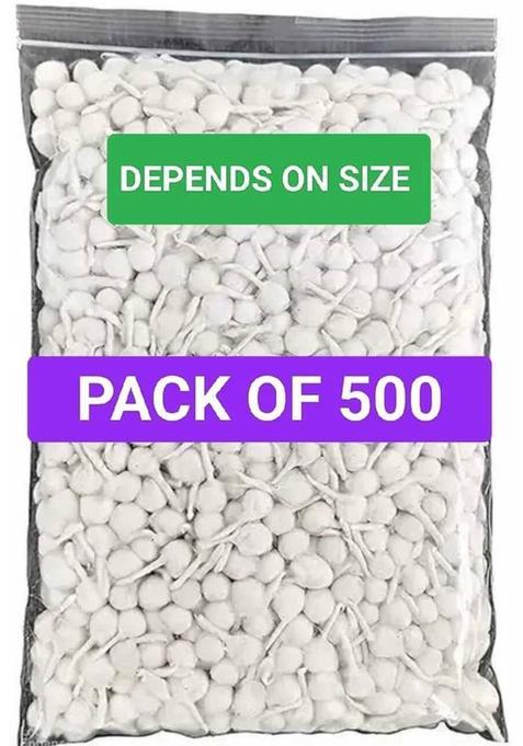 Rouhi Enterprise Pure Cotton Wicks Pack Of 500 Wick (Pack 500)