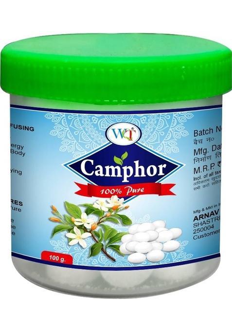 Wqt Camphor Tablets 100 Gm For Puja,Meditation, Spirituality & Religious Rituals (100 G)