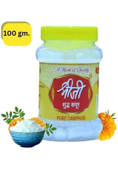 Shreeji Pure Camphor T100Gm. For Aarati Havan Medication Diffuser Puja Item (100 G)