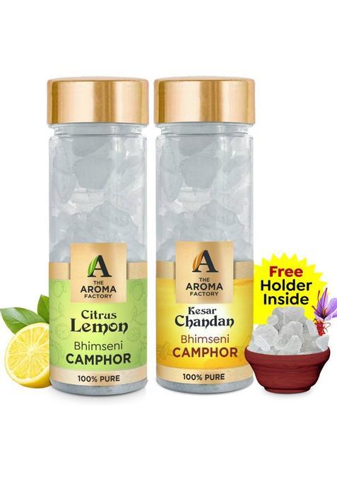 The Aroma Factory Camphor Citrus Lemon & Kesar Chandan (160 G)