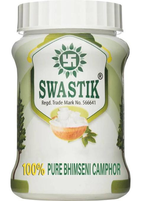 Swastik Pure Bhimseni Camphor Purifying,Pleasant Fragrance For Pooja,Hawan (100 G)