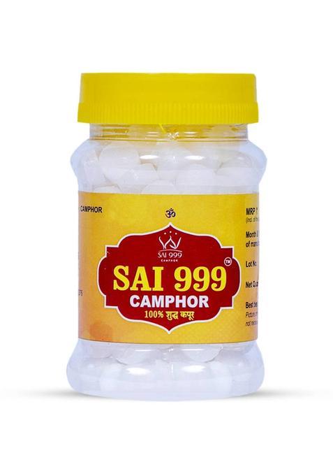 Sai999 Camphor Tablet Jar (Round Tablets 100 Gm Pack Of 1) (100 G)