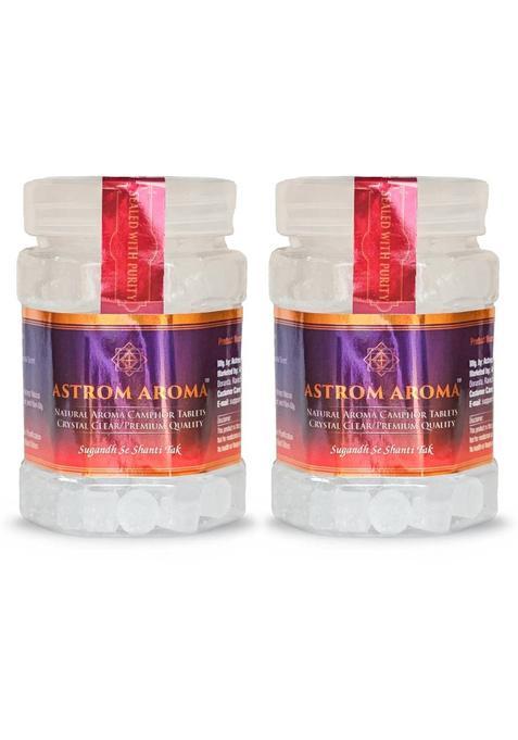 Astrom Aroma Premium Camphor Tablets For Puja & Home Freshness(2 100 Gm) (200 G)