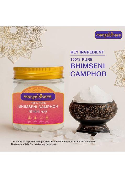 Mangaldhara Bhimseni Camphor|100% Pure Kapoor|Pack Of 1 (55 G)