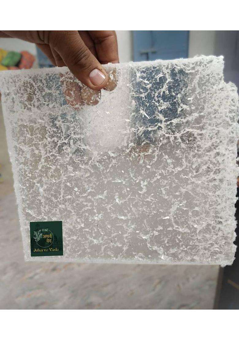 The Atharva-Veda Original Raw Camphor Slab Desi Kapoor Organic Pacha Karpooram Karpuram 100Gm (100 G) - Indya