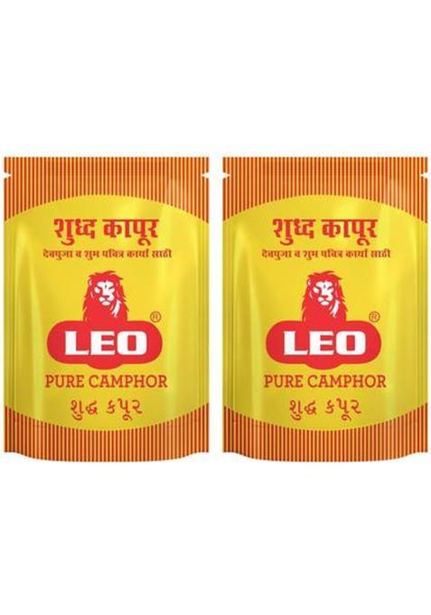 Leo Camphor Suddh Tablet Zipper 250 Grams - Pack Of 2