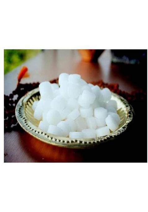 Kicksity Pooja Camphor Round Tablets Pouch 50Gm, Original Kapoor For 50Gm (50 G)