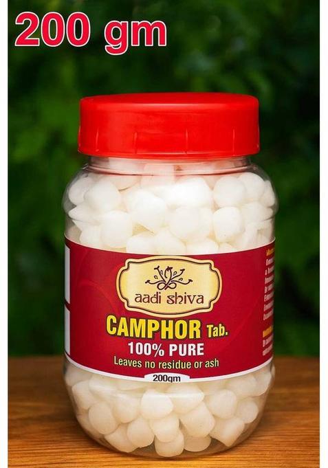 Aadi Shiva Camphor Tablet 200G Jar - Pack Of 1 (100 G)