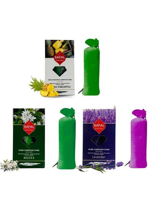 Safal Camphor Cone For Home Refreshing Fragrance Bathroom Camphor Pack Of 3