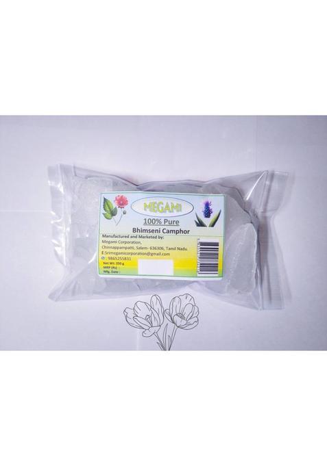 Megami Bhimseni Camphor 250 G Pouch ( 100 % Pure Karpooram) (250 G)