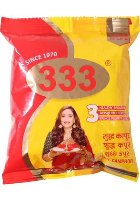 Geeta Products Pure Camphor Tablets For Pooja Aromatherapy Pouch 1Pc (100 G)