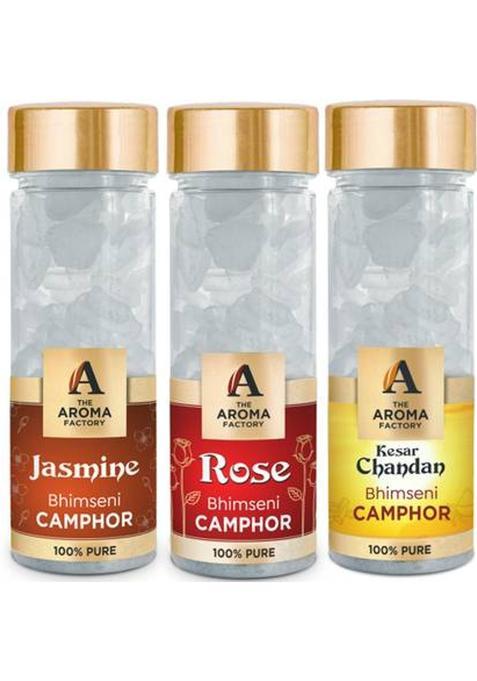 The Aroma Factory Camphor, Jasmine, Rose & Kesar Chandan (390 G)