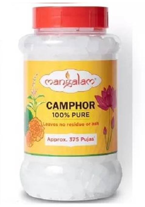 Mangalam Camphor 100% Pure 375 Pujas 250Gm Jar (250 G)