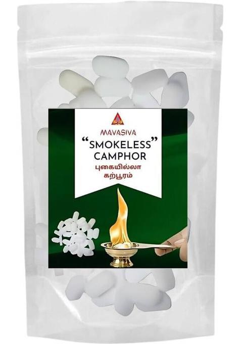 Mavasiva Smokeless Camphor Tablets Ideal For Pooja Meditation Long-Lasting 100Gm (0.1 Kg)