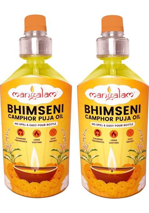 Mangalam Bhimseni Camphor Puja Oil For Daily Needs - 900Ml Each (Pack Of 2) (900 Ml)