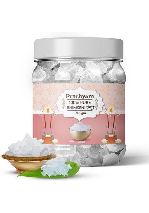 Prachyam Pure Bhimseni Kapoor Long Burning Tablets For Pooja, Aarti & Home Fragrance (900 G)