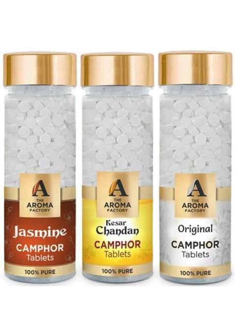 The Aroma Factory Tablets Jasmine Kesar Chandan & Original (390 G)