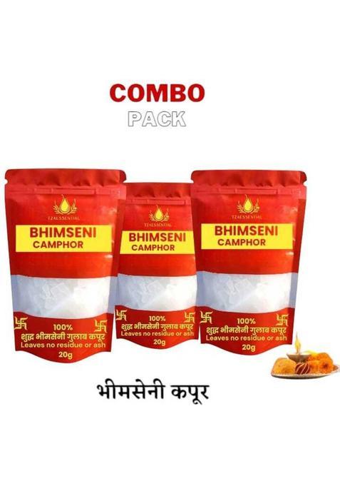Tzaessential Bhimseni Pure Camphor (Original Kapoor) For Pooja Supplies And Meditation (60 G)